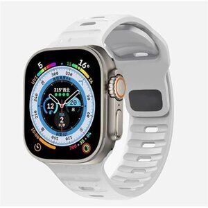 Soft Silicone Strap Compatible with Apple Watch Band For Ultra Sport Wristband